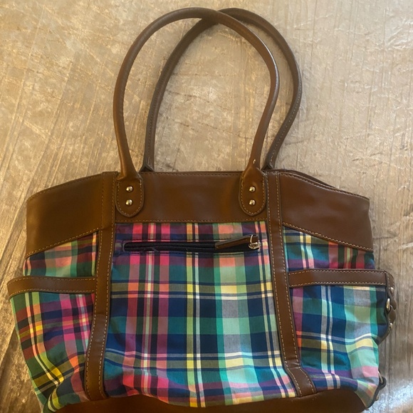 Vintage Plaid Chaps bag Ralph Lauren - Picture 2 of 4